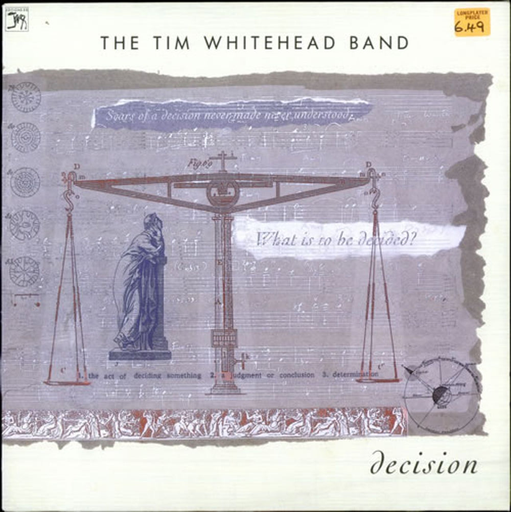 Tim Whitehead Decision UK vinyl LP album (LP record) EGED58