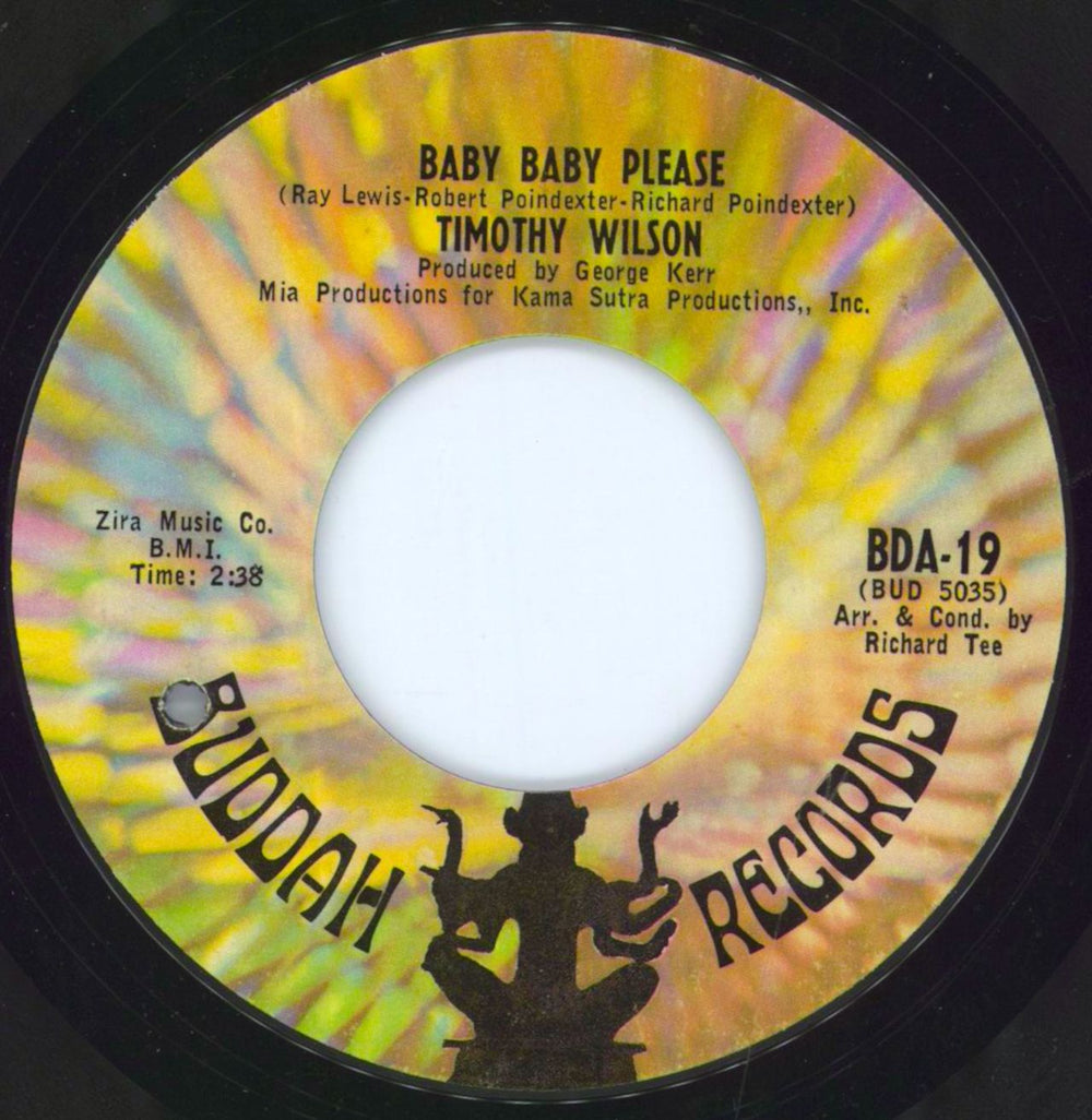 Timothy Wilson Baby Baby Please US 7" vinyl single (7 inch record / 45) BDA-19