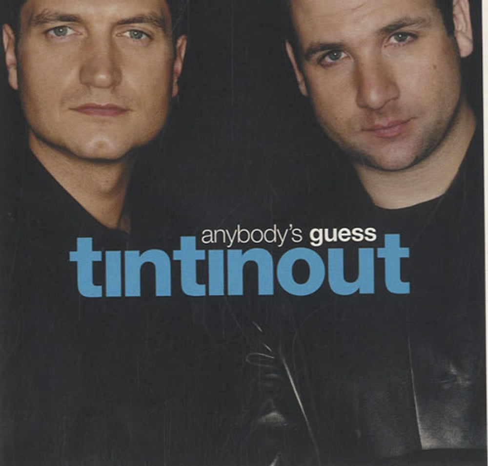 Tin Tin Out Anybody's Guess UK Promo CD single (CD5 / 5") VCRDDJ65