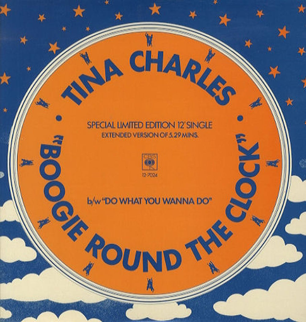 Tina Charles Boogie Round The Clock UK 12" vinyl single (12 inch record / Maxi-single) CBS127024