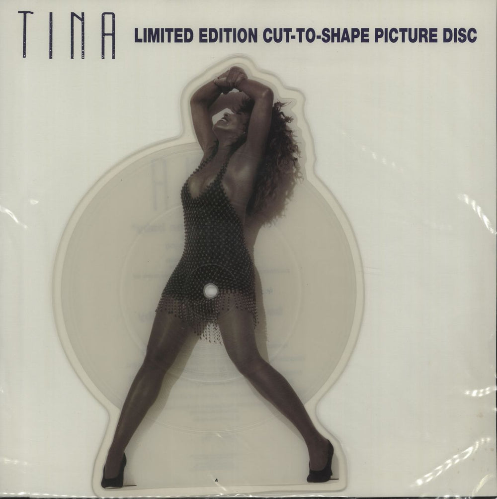 Tina Turner Be Tender With Me Baby UK shaped picture disc (picture disc vinyl record) CLPD593