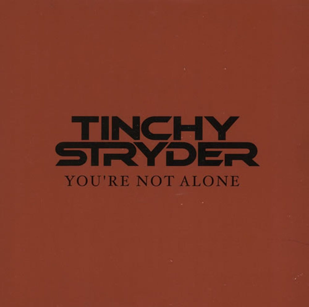 Tinchy Stryder You're Not Alone UK Promo CD single (CD5 / 5") ALONECD1