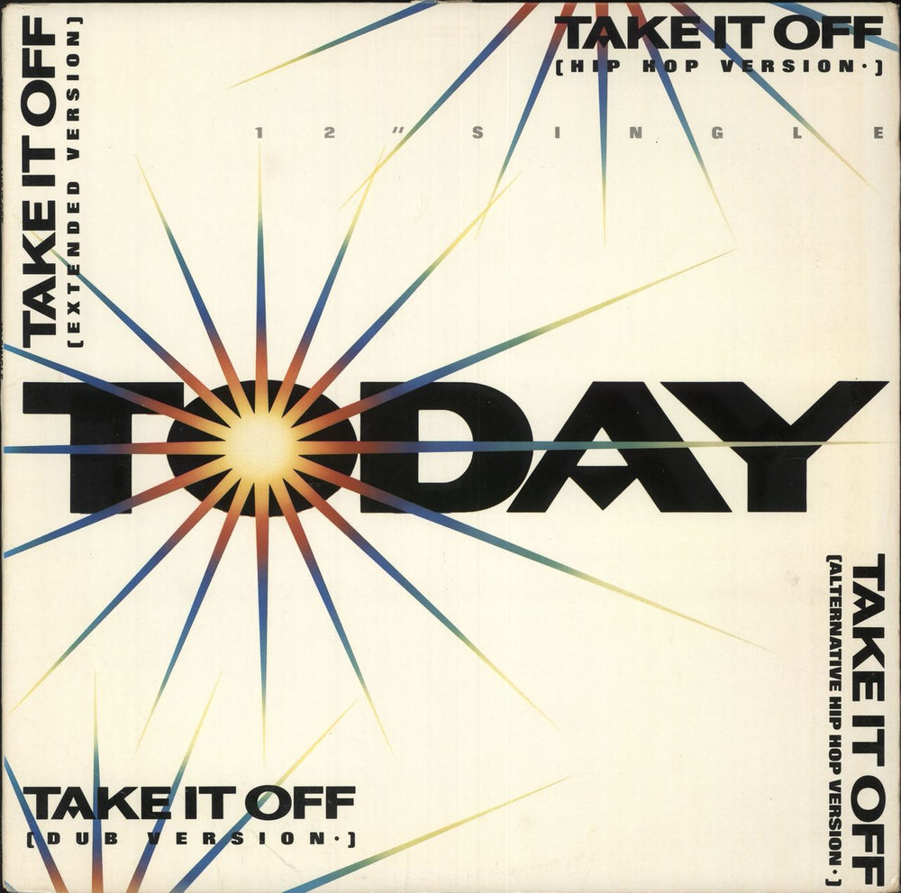 Today Take It Off UK 12" vinyl single (12 inch record / Maxi-single) MOT-4642