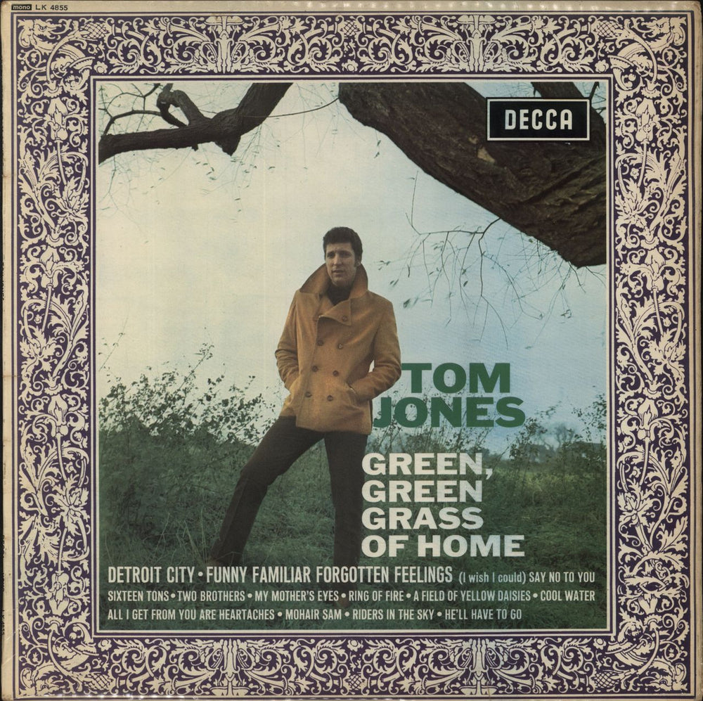 Tom Jones Green, Green Grass Of Home - VG UK vinyl LP album (LP record) LK4855