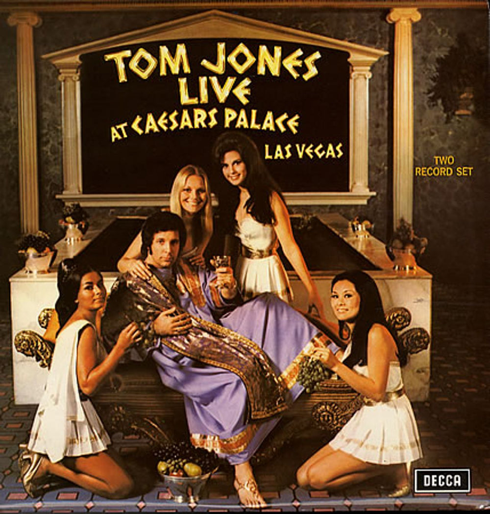 Tom Jones Live At Caesars Palace, Las Vegas UK 2-LP vinyl record set (Double LP Album) DKL1/1&1/2