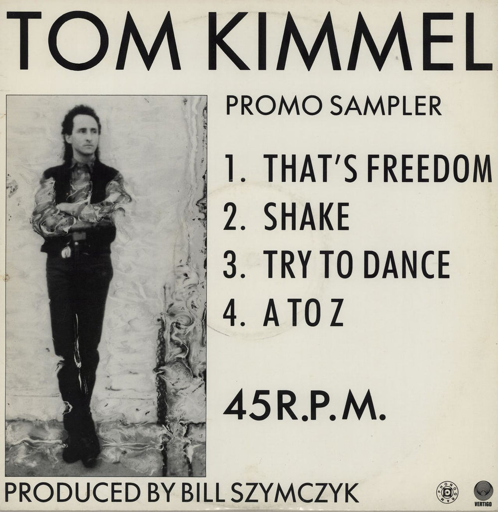 Tom Kimmel 5 to 1 UK Promo 12" vinyl single (12 inch record / Maxi-single) MADOX20