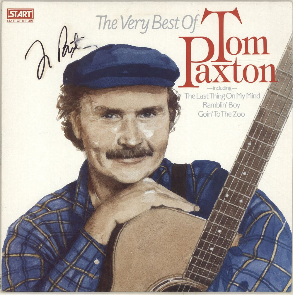 Tom Paxton The Very Best Of - Autographed UK vinyl LP album (LP record) STL14