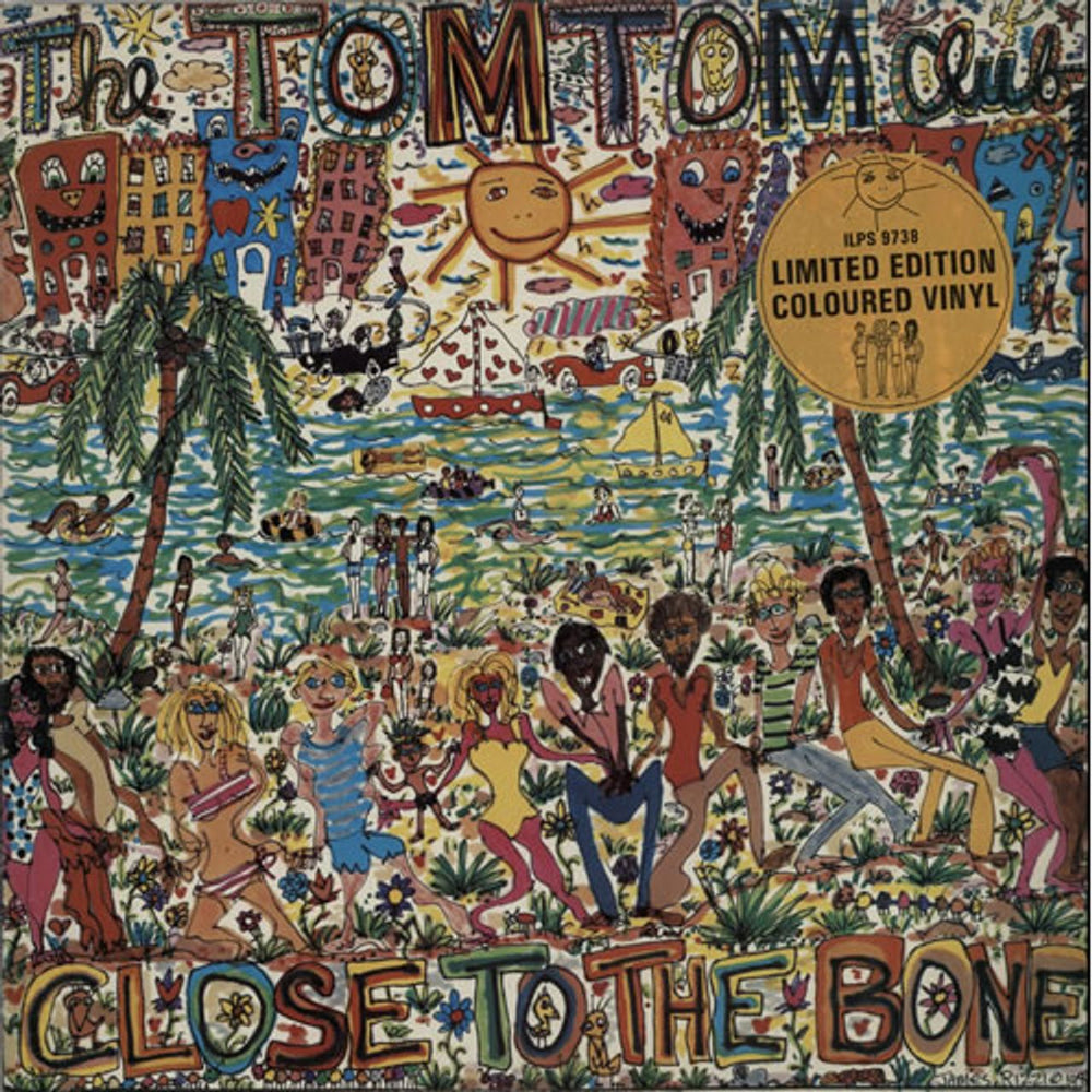 Tom Tom Club Close To The Bone - Red Vinyl UK vinyl LP album (LP record) ILPS9738