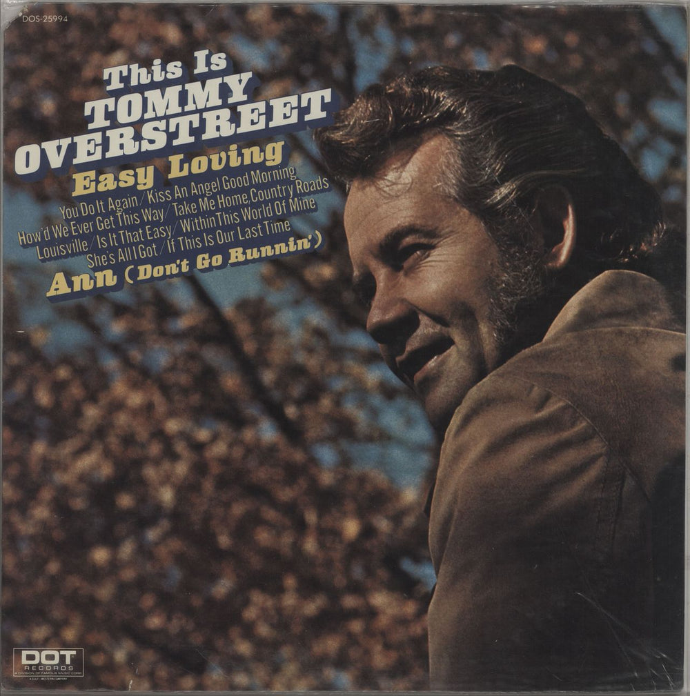 Tommy Overstreet This Is Tommy Overstreet US vinyl LP album (LP record) DOS-25994