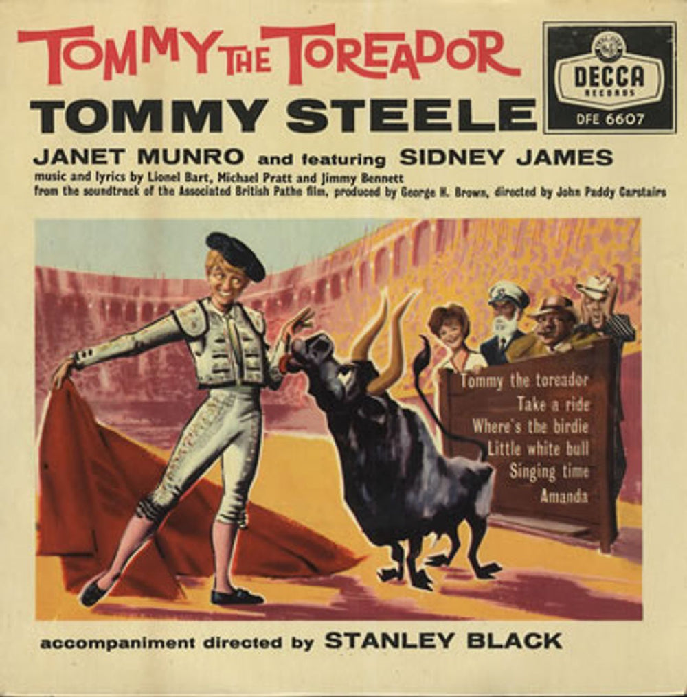 Tommy Steele Tommy The Toreador EP UK 7" vinyl single (7 inch record / 45) DFE6607