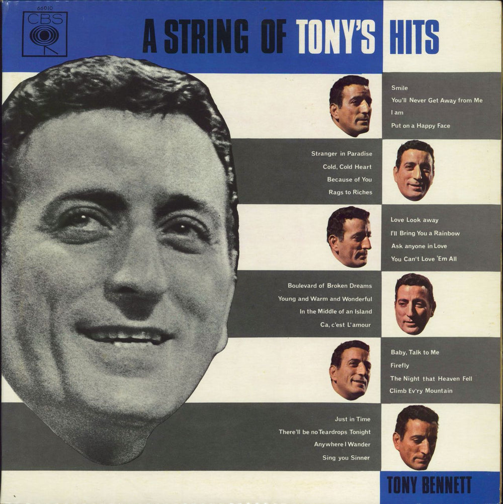 Tony Bennett A String Of Tony's Hits UK 2-LP vinyl record set (Double LP Album) DP66010