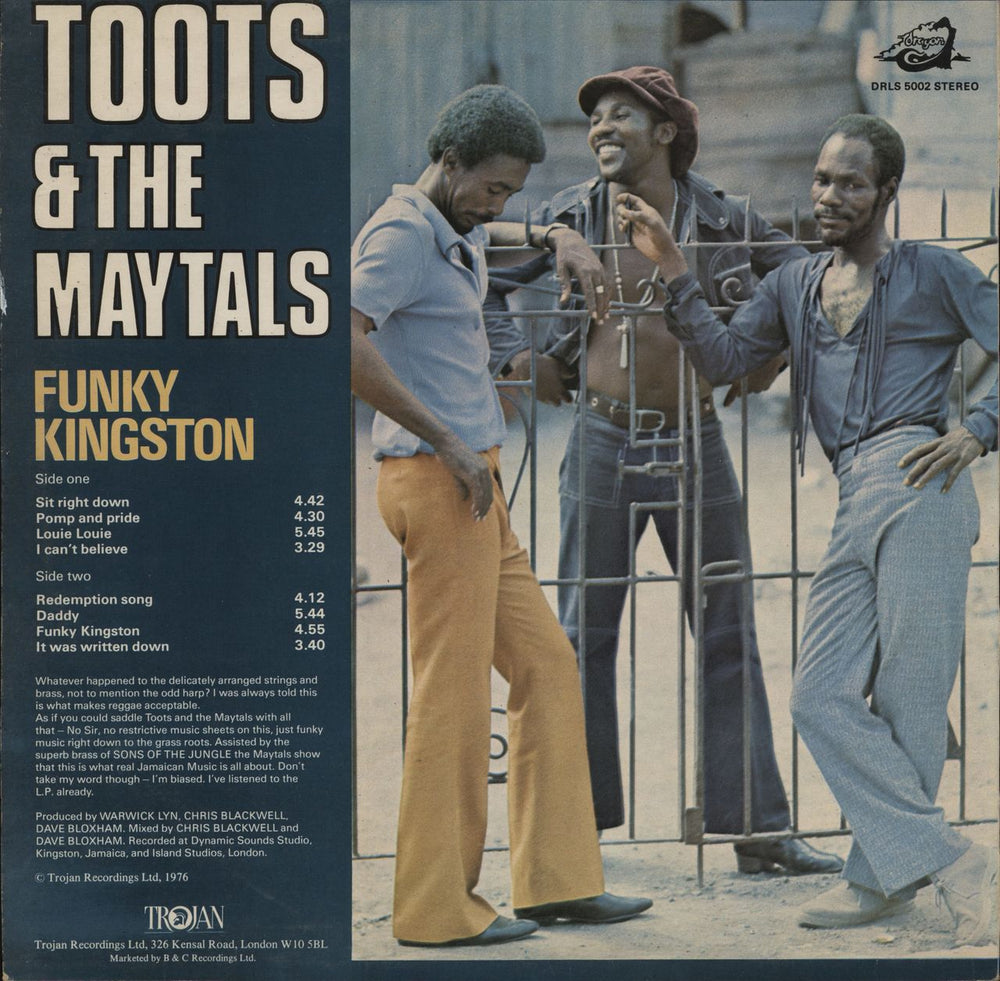 Toots & The Maytals Funky Kingston - EX UK vinyl LP album (LP record)