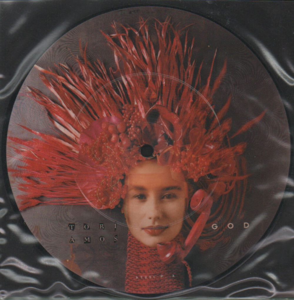 Tori Amos God UK 7" vinyl picture disc (7 inch picture disc single) A7251P