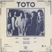 Toto Hold The Line + Back Insert US 7" vinyl picture disc (7 inch picture disc single) TOT7PHO255322