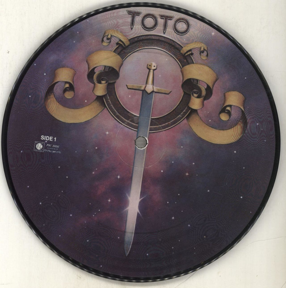 Toto Hold The Line + Back Insert US 7" vinyl picture disc (7 inch picture disc single) ZSS-165008