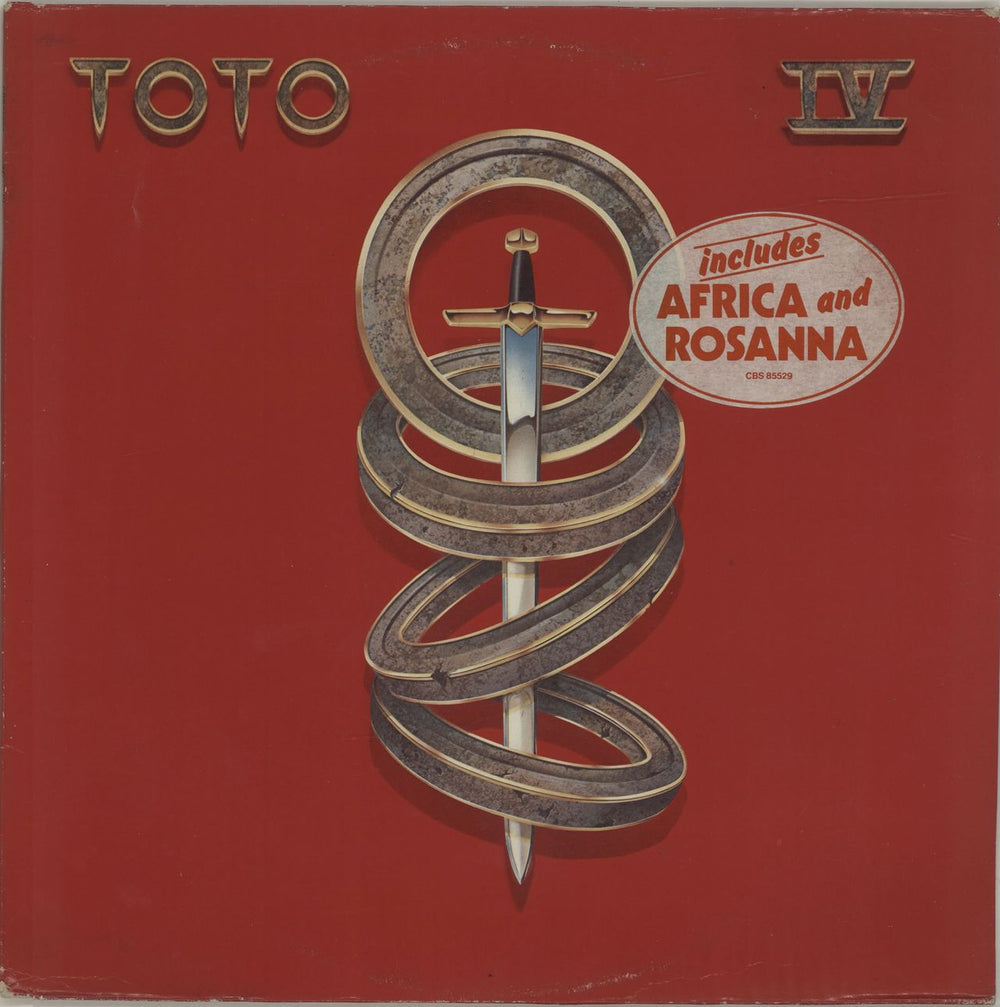 Toto Toto IV - hype stickered Dutch vinyl LP album (LP record) 85529