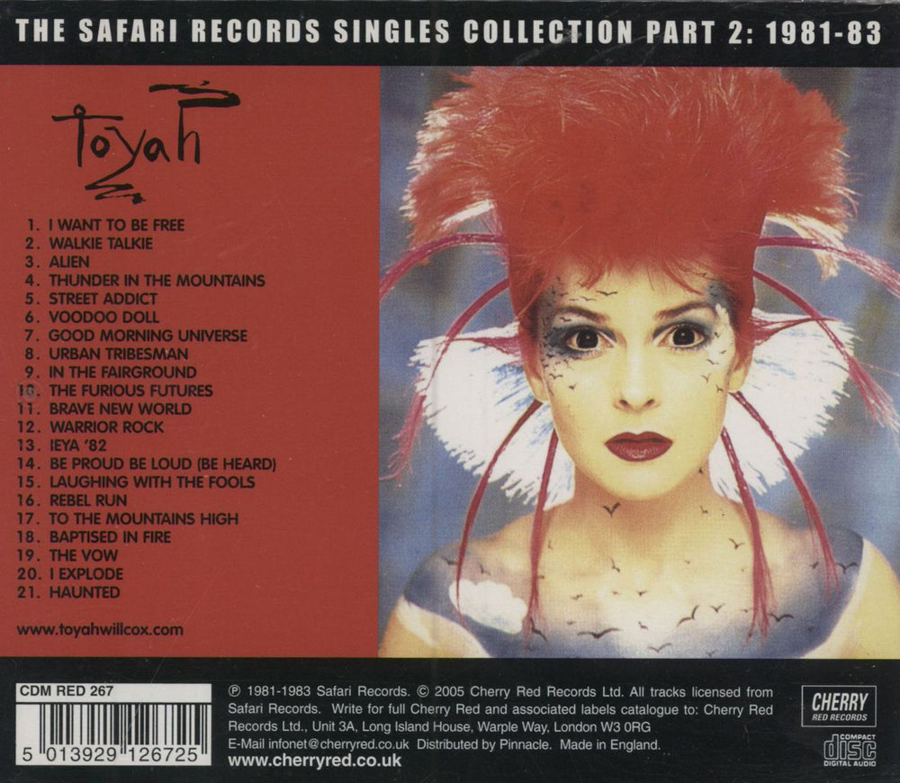 Toyah The Safari Records Singles Collection Volume 2 UK CD album (CDLP) 5013929126725