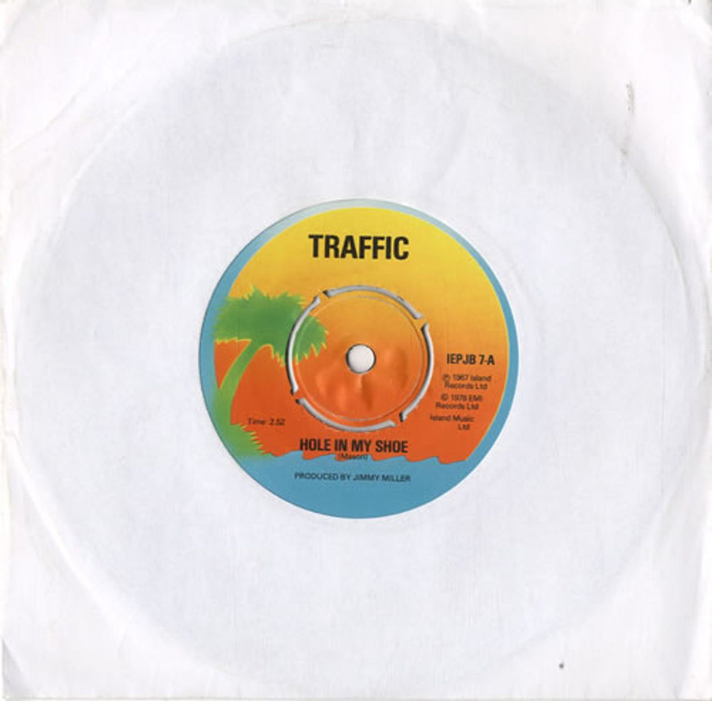 Traffic Hole In My Shoe - Jukebox UK 7" vinyl single (7 inch record / 45) IEPJB7