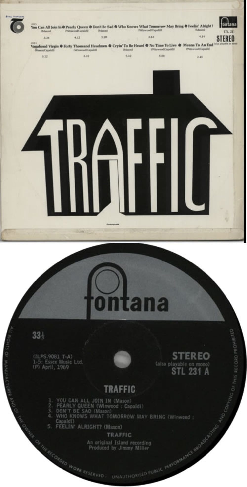 Traffic Traffic South African vinyl LP album (LP record) TRFLPTR613499