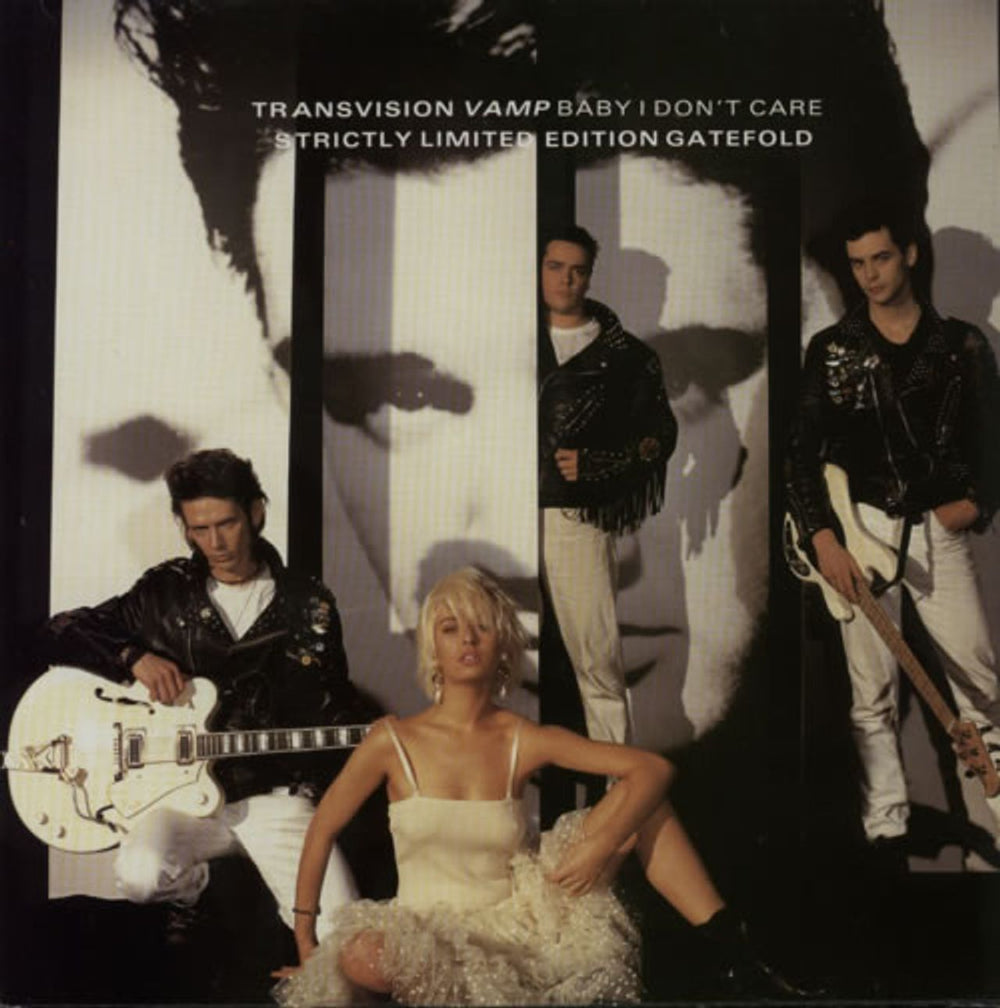 Transvision Vamp Baby I Don't Care - Gatefold Sleeve UK 12" vinyl single (12 inch record / Maxi-single) TVVTG6