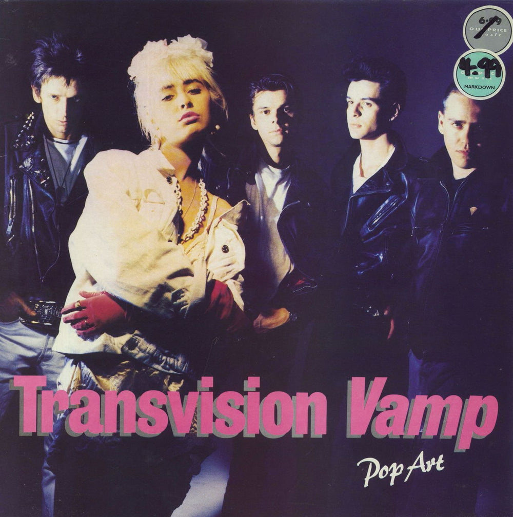 Transvision Vamp Pop Art - price stickered UK vinyl LP album (LP record) MCF3421