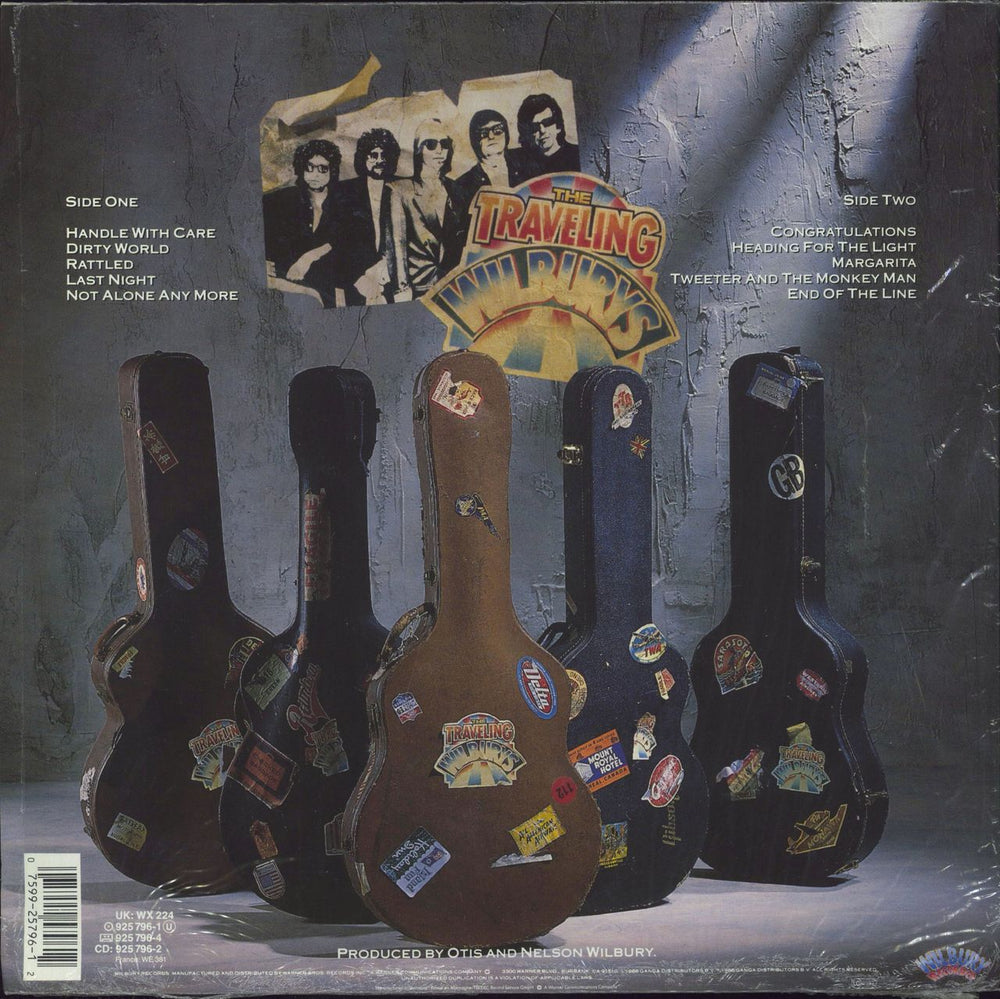 Traveling Wilburys Volume One - Open Shrink UK vinyl LP album (LP record) 075992579612