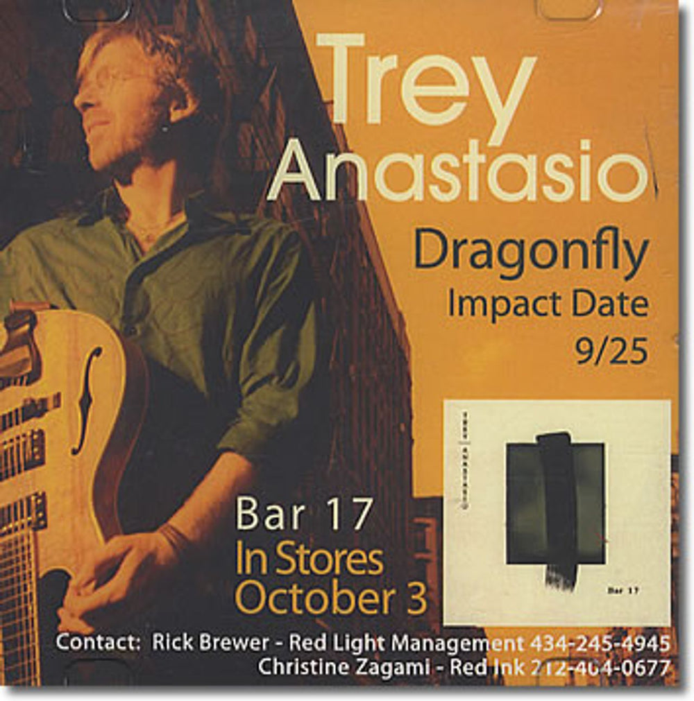 Trey Anastasio Dragonfly US Promo CD-R acetate CD-R ACETATE