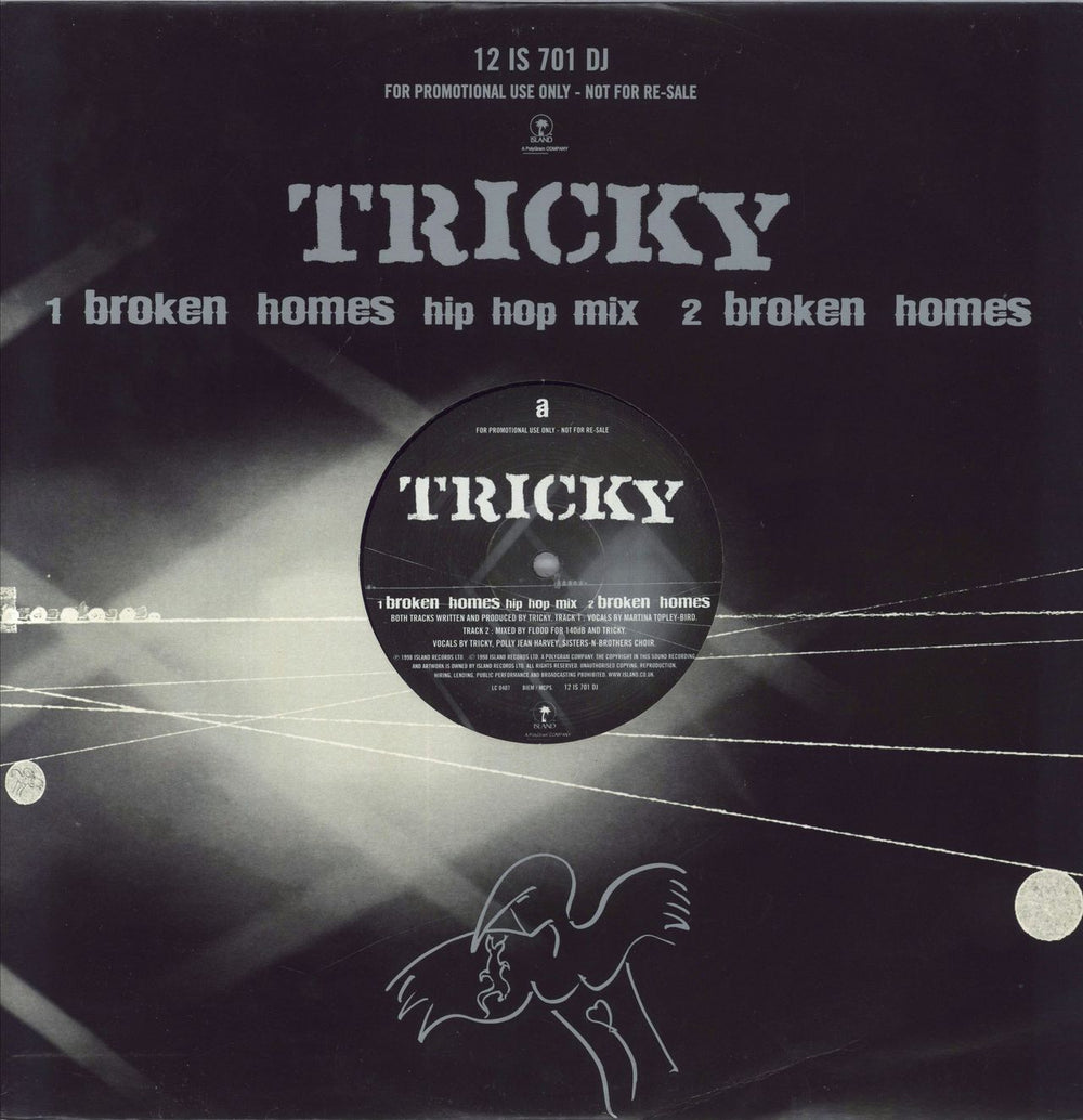 Tricky Broken Homes UK Promo 12" vinyl single (12 inch record / Maxi-single) 12IS701DJ