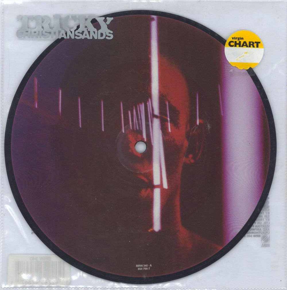 Tricky Christian Sands UK 7" vinyl picture disc (7 inch picture disc single) BRW340