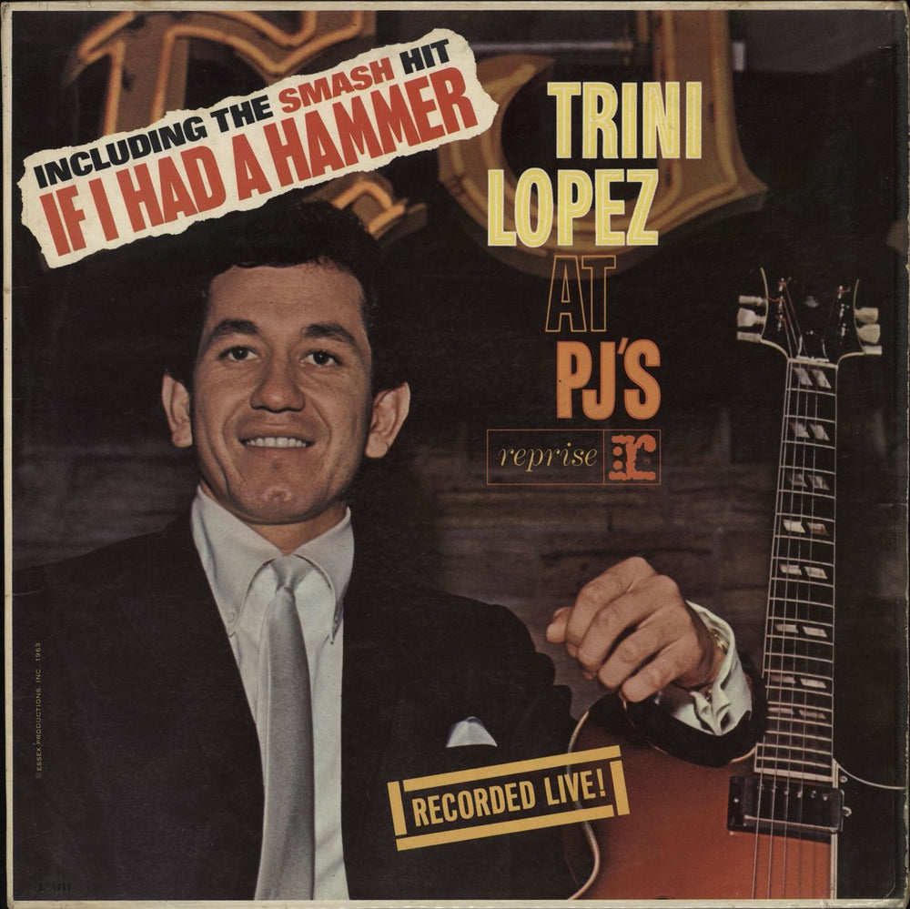 Trini Lopez Trini Lopez At PJ's UK vinyl LP album (LP record) R6093