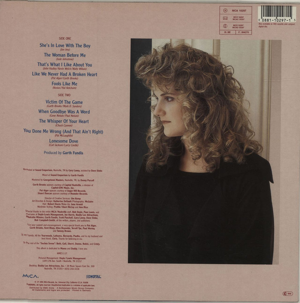 Trisha Yearwood Trisha Yearwood UK vinyl LP album (LP record) TSYLPTR220991