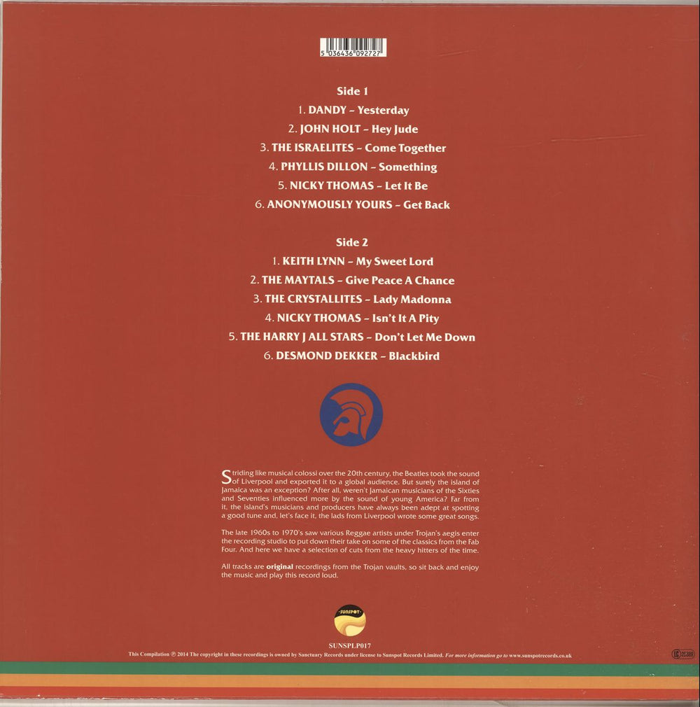 Trojan Records Trojan Beatles Reggae UK vinyl LP album (LP record) T06LPTR697965