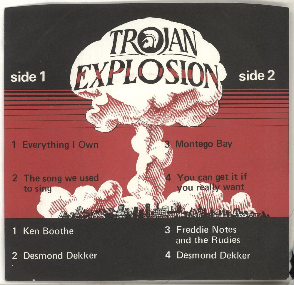 Trojan Records Trojan Explosion Volume 2 UK 7" vinyl single (7 inch record / 45) TMX4002