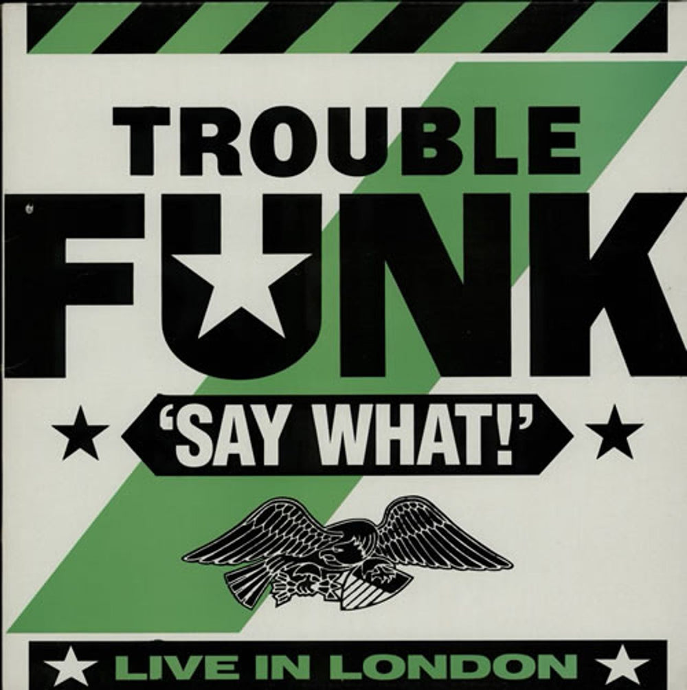 Trouble Funk Say What! UK vinyl LP album (LP record) DCLP101