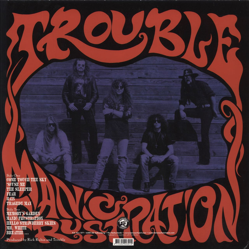 Trouble (Rock) Manic Frustration Dutch vinyl LP album (LP record) 8715392203015