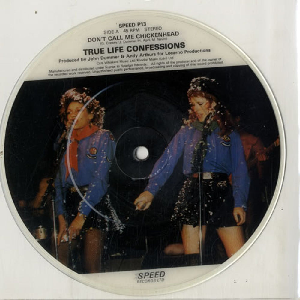 True Life Confessions Don't Call Me Chickenhead UK 7" vinyl single (7 inch record / 45) SPEED13