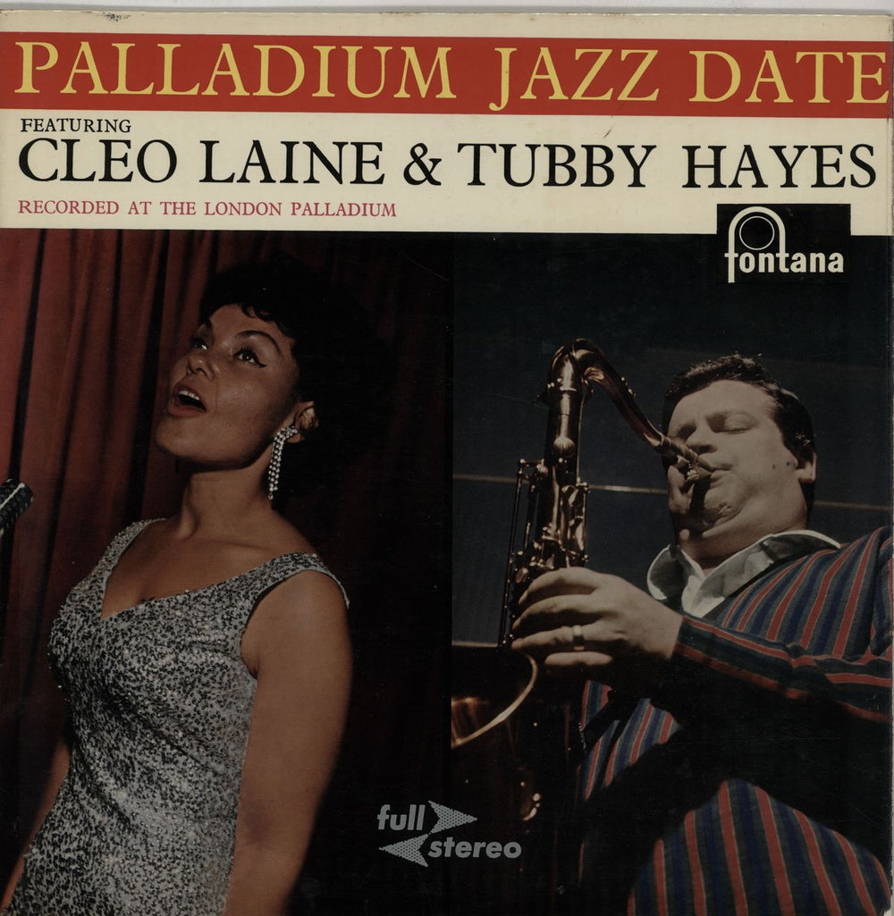 Tubby Hayes Palladium Jazz Date UK vinyl LP album (LP record) STFL570