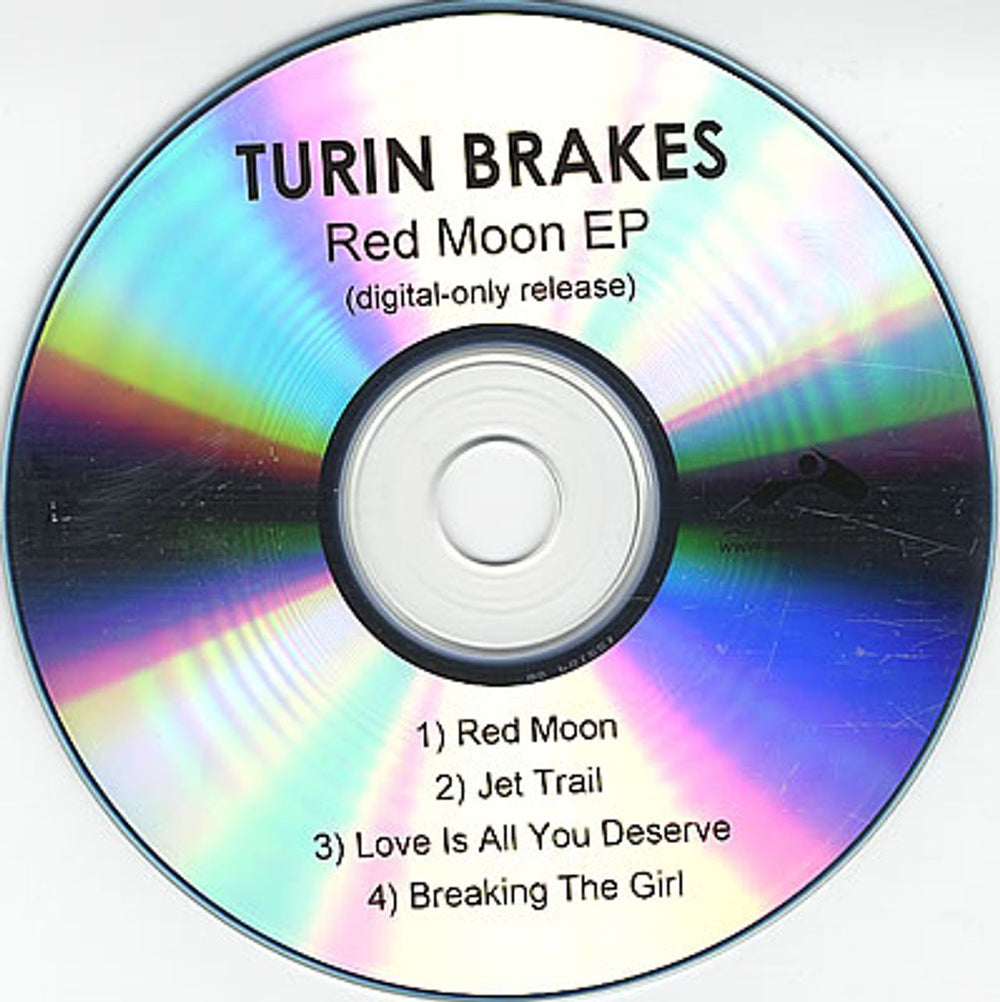 Turin Brakes Red Moon EP US Promo CD-R acetate CD-R ACETATE