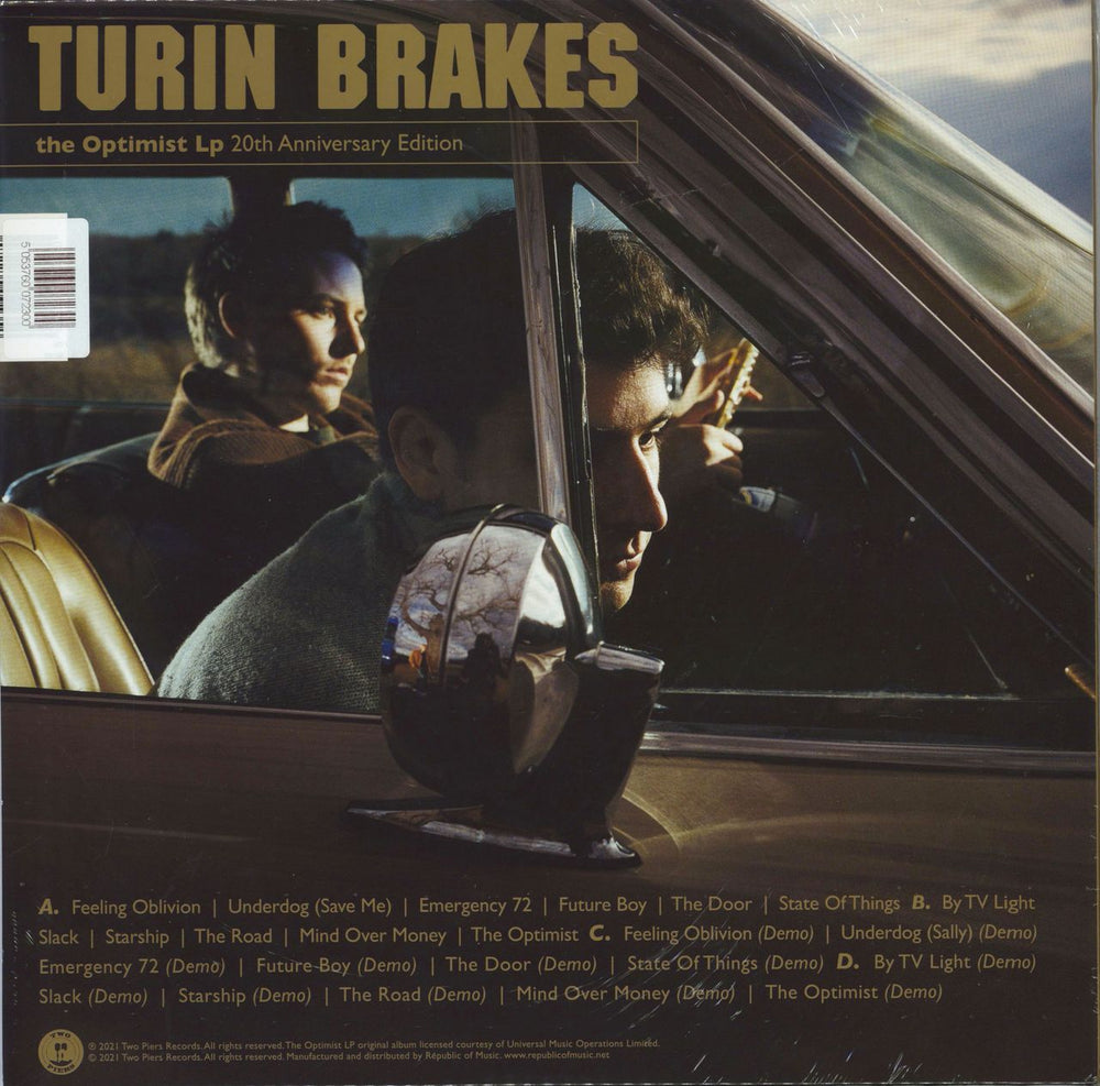 Turin Brakes The Optimist LP - Clear Vinyl + Signed Print - Sealed UK 2-LP vinyl record set (Double LP Album) 5053760072300