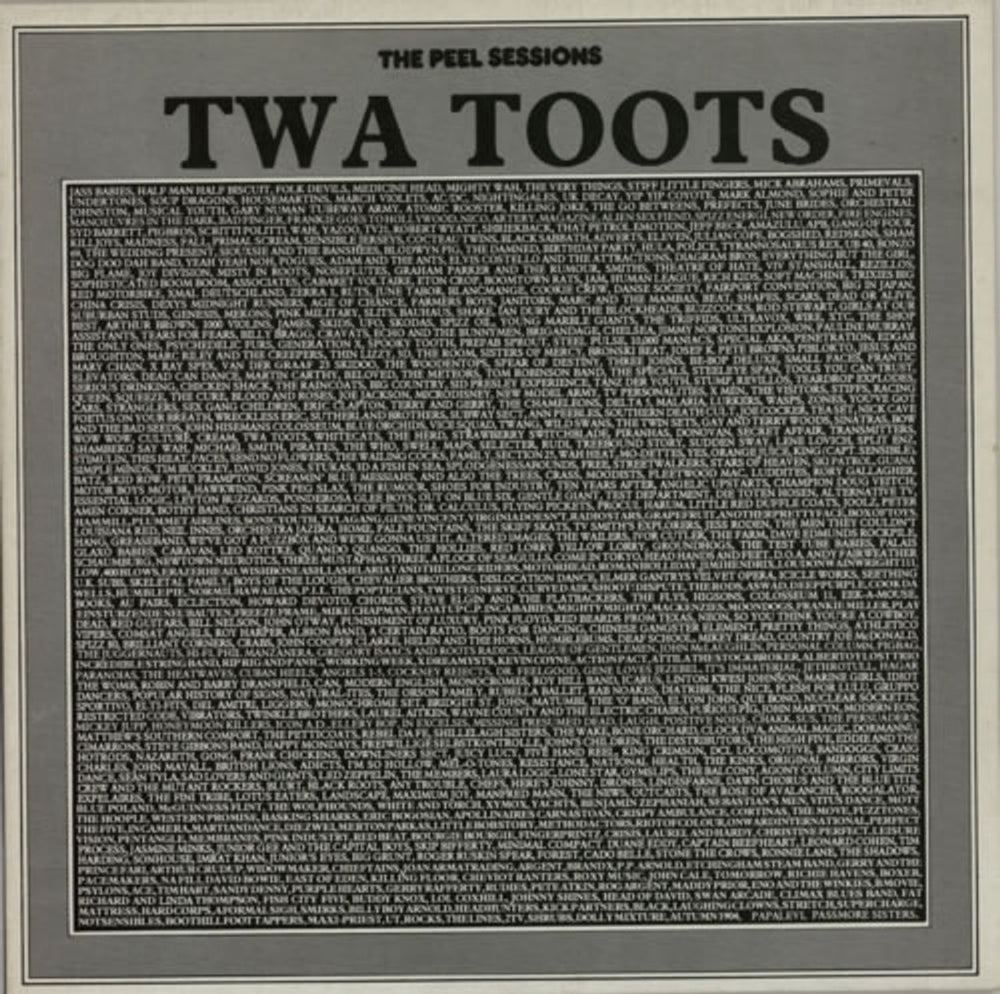 Twa Toots The Peel Sessions UK 12" vinyl single (12 inch record / Maxi-single) SFPS010