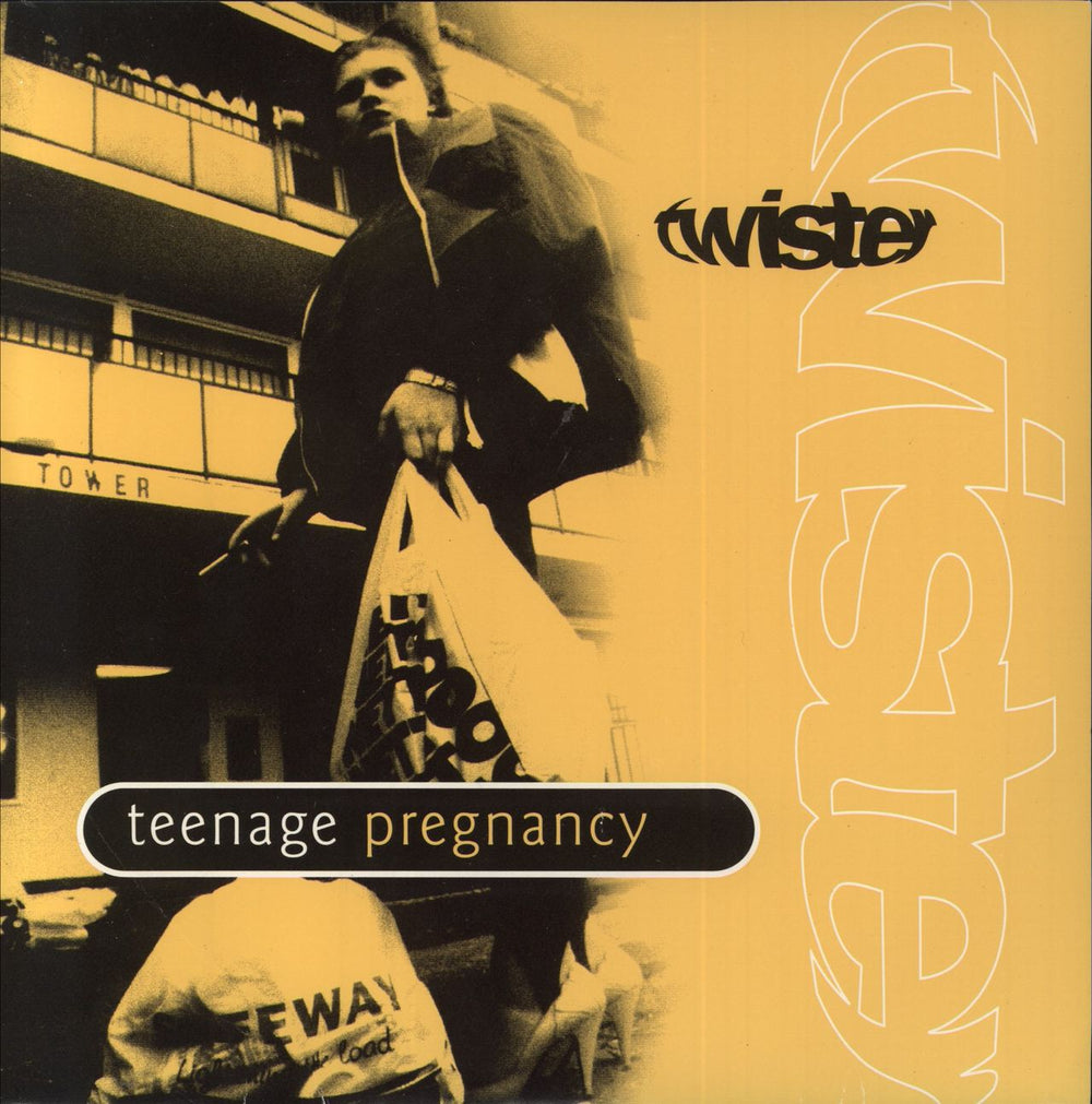 Twister Teenage Pregnancy + Badge & Stickers UK 7" vinyl single (7 inch record / 45) RRSV106