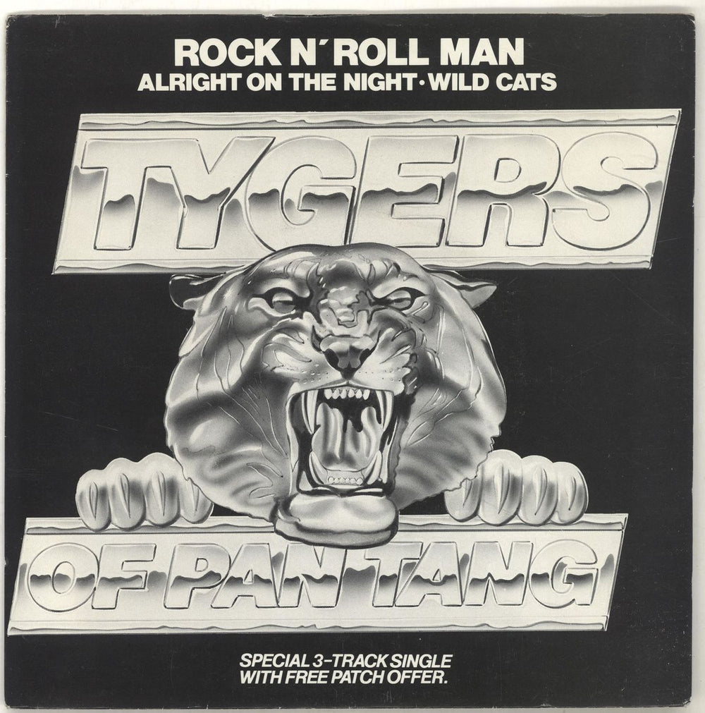 Tygers Of Pan Tang Rock 'N' Roll Man + Sleeve UK 7" vinyl single (7 inch record / 45) MCA612