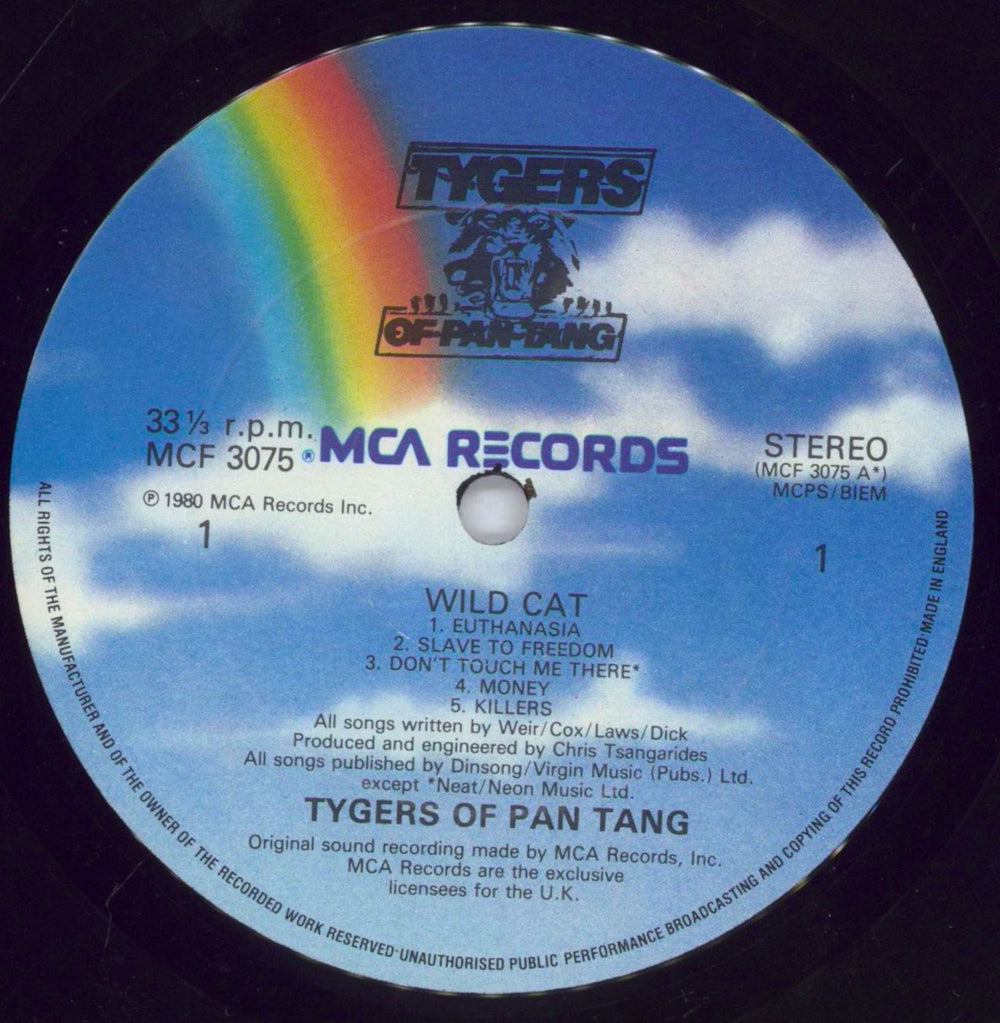 Tygers Of Pan Tang Wild Cat - Shrink UK vinyl LP album (LP record) TYGLPWI830315