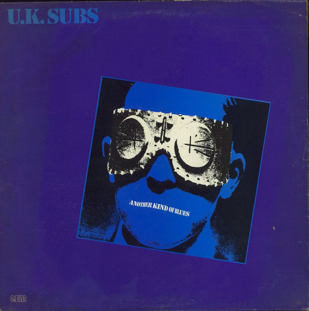 U.K. Subs Another Kind Of Blues - Blue Vinyl - EX UK vinyl LP album (LP record) GEMLP100