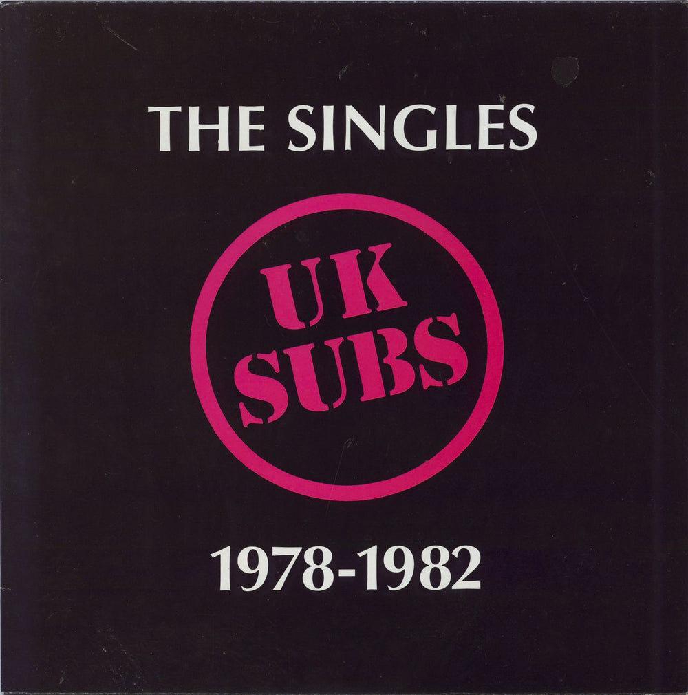 U.K. Subs The Singles 1978-1982 - Blue Vinyl UK vinyl LP album (LP record) AABT800