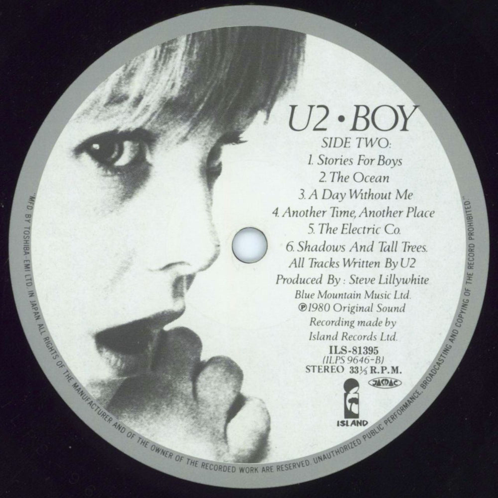 U2 Boy - Withdrawn + Obi Japanese vinyl LP album (LP record) Deleted Withdrawn