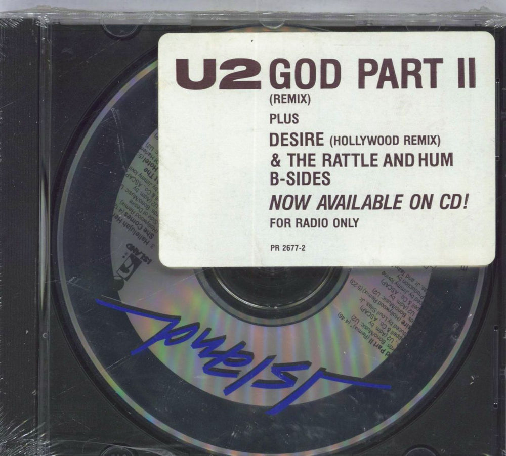 U2 God Part II - Sealed US Promo CD single (CD5 / 5") PR2677-2