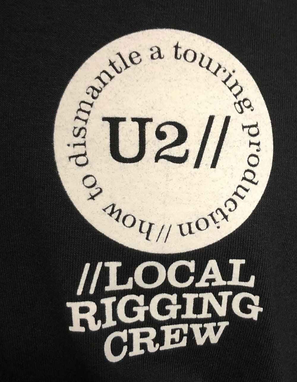 U2 How To Dismantle A Touring Production - XL UK t-shirt