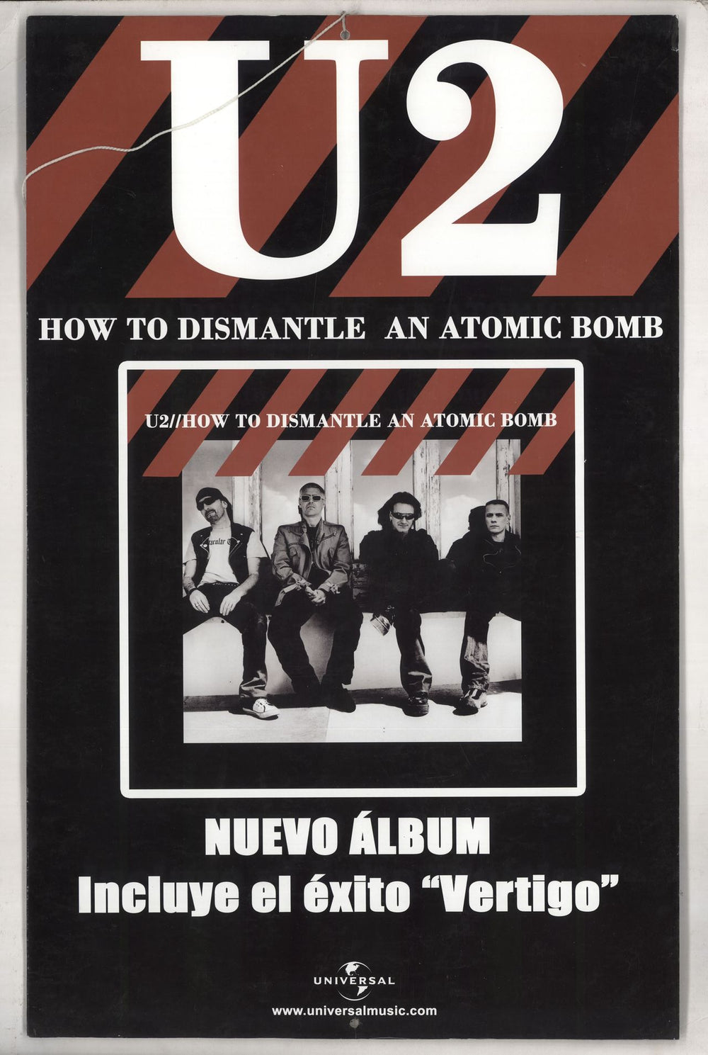 U2 How To Dismantle An Atomic Bomb - Display Colombian Promo display 14 X 22 DISPLAY