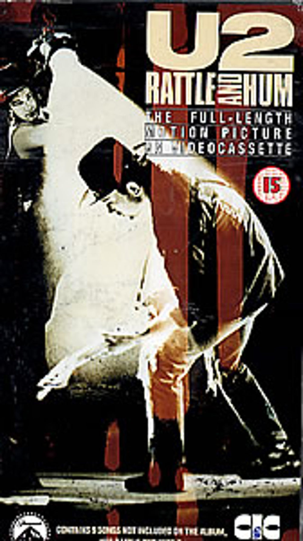 U2 Rattle And Hum UK video (VHS or PAL or NTSC) VHR2308